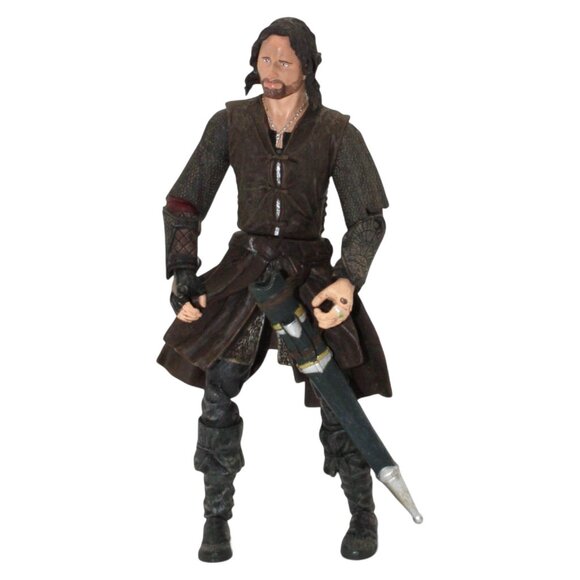 Lord Of The Rings Aragorn Action Figure 6" Poseable Toy Sword & Scabbard Collect - Picture 1 of 7